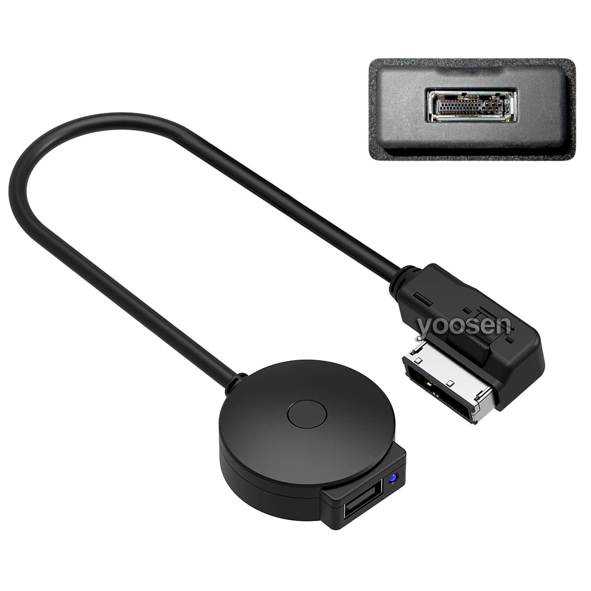 Yoosen Bluetooth Adapter Cable For Mercedes Benz Media Inerface Mmi System Pair Usb Android Iphone Ipad Ipod Touch Smartphone Etc.
